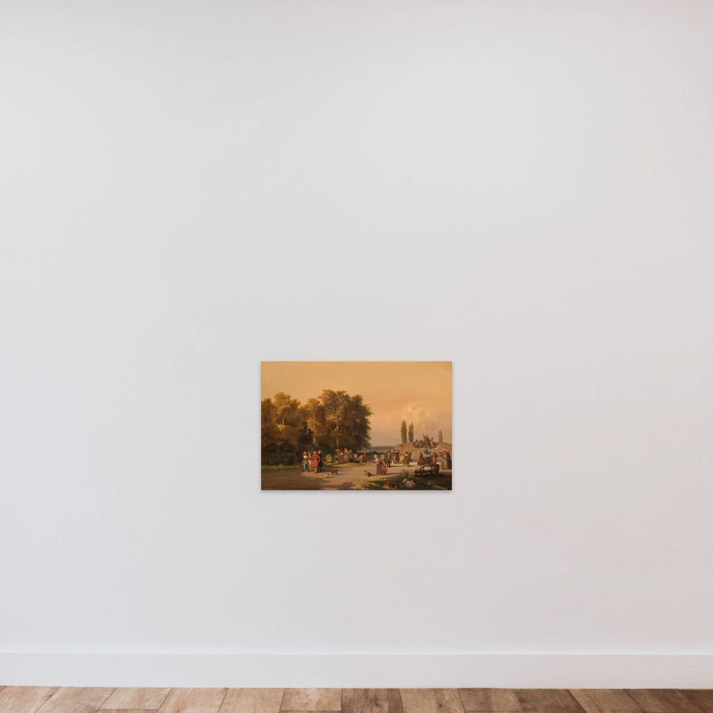 Park in the Vicinity of Paris unframed — shown to scale