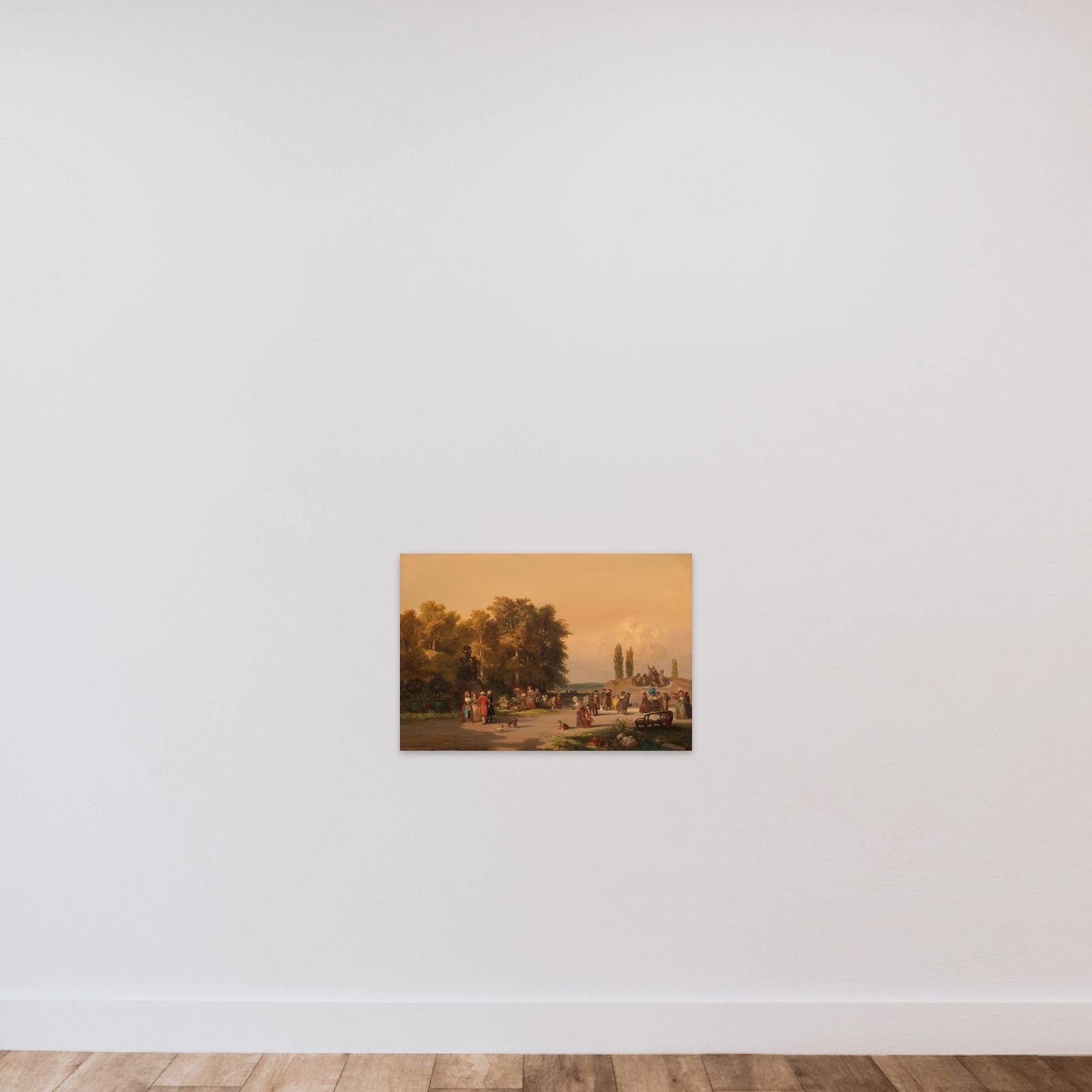Park in the Vicinity of Paris unframed — shown to scale