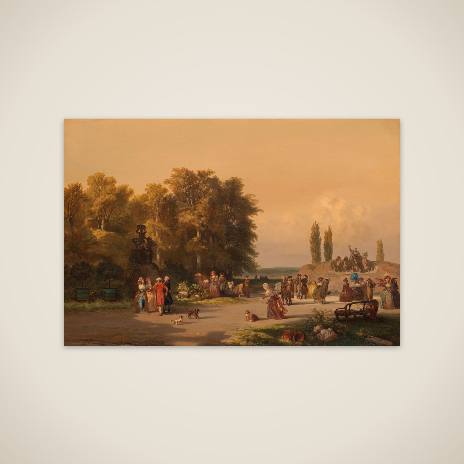 Park in the Vicinity of Paris unframed print