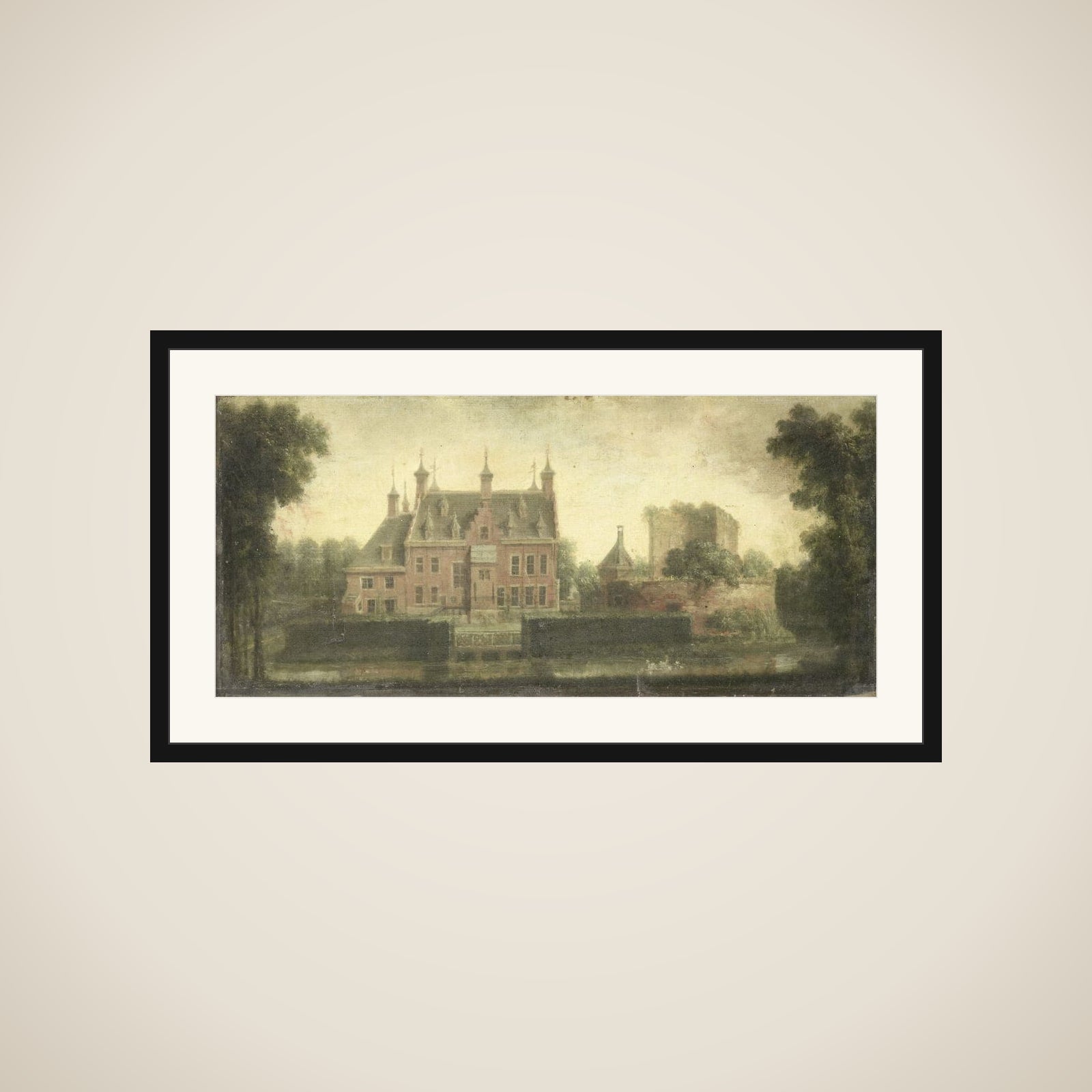 Castle of Nieuw Teylingen framed
