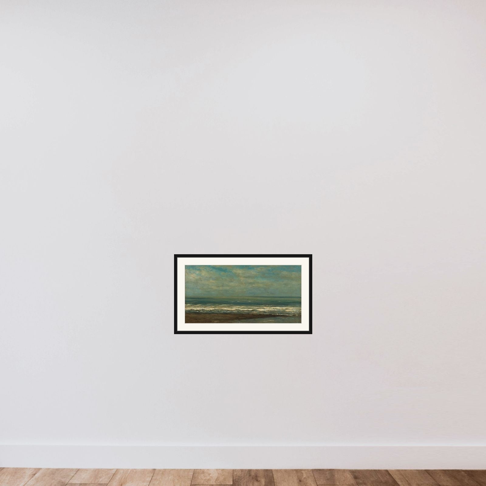 Seascape near Heijst framed — shown to scale