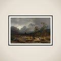 Landscape with a Thunderstorm Brewing framed