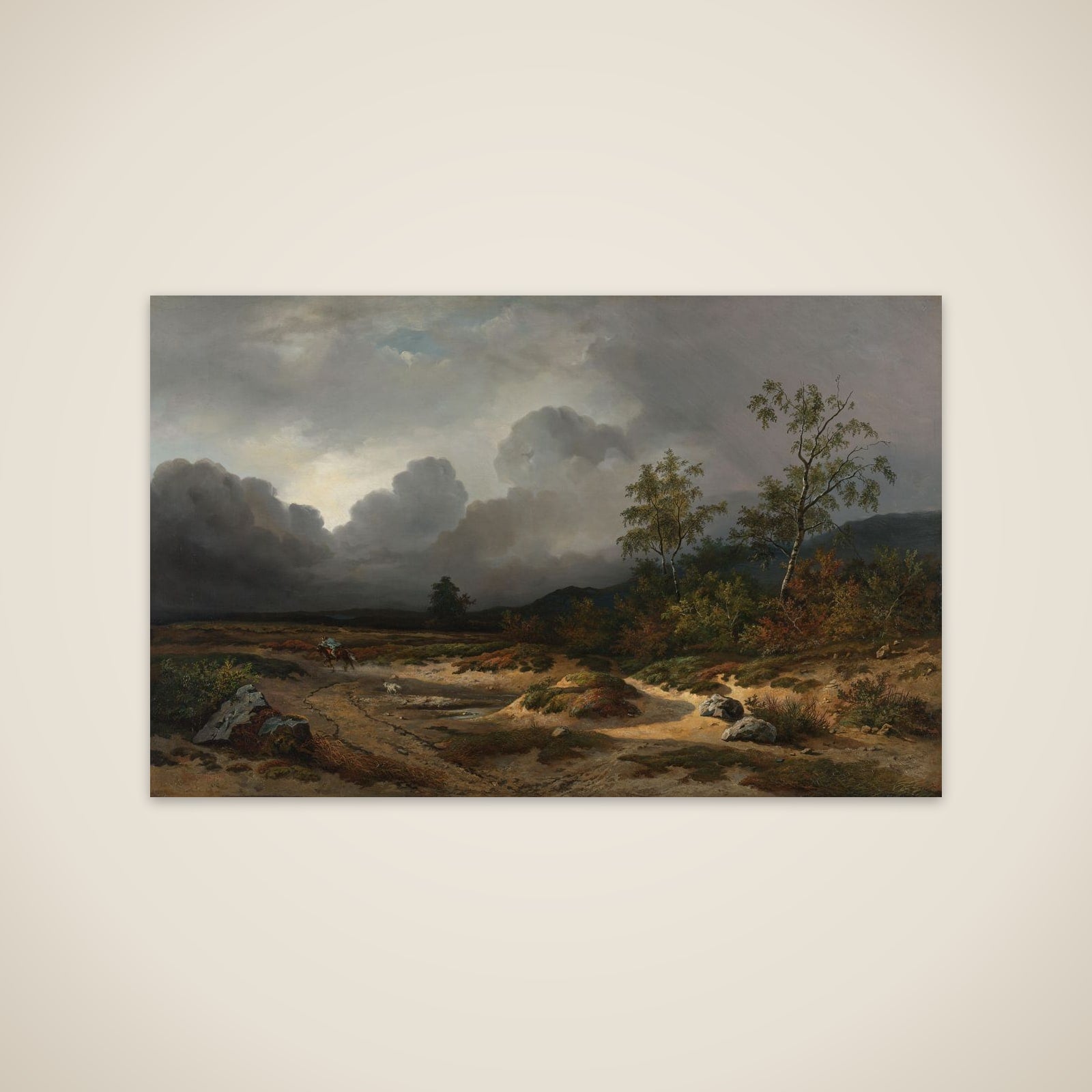 Landscape with a Thunderstorm Brewing unframed print