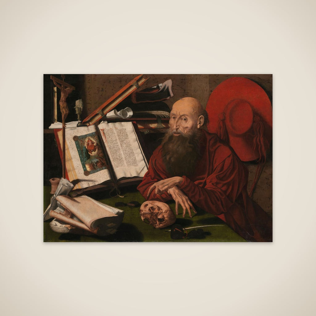 St Jerome in his study unframed print