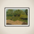 Corner of a Garden with Nasturtiums framed