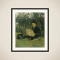 Jan Verkade (1868-1946) Painting under a Tree at Hattem framed