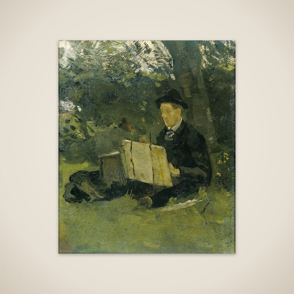 Jan Verkade (1868-1946) Painting under a Tree at Hattem unframed print