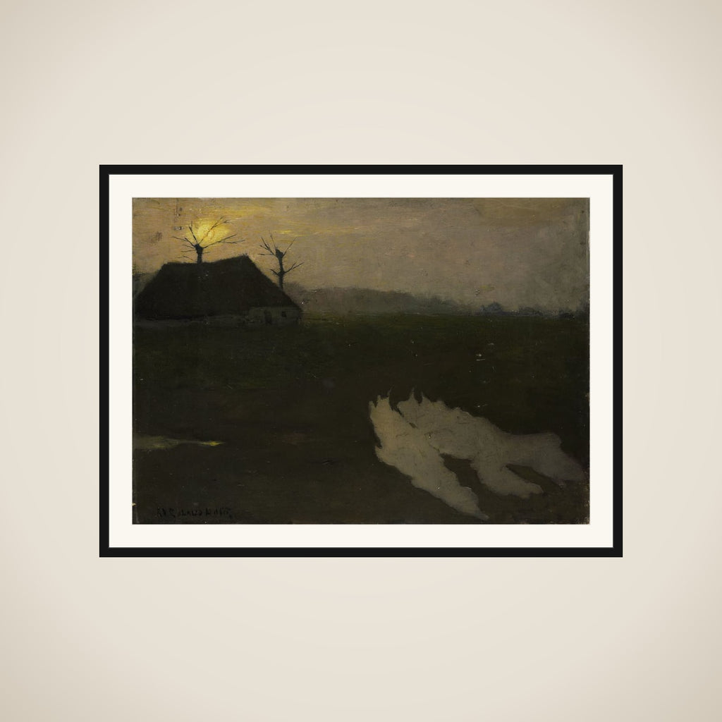 Landscape by Moonlight framed