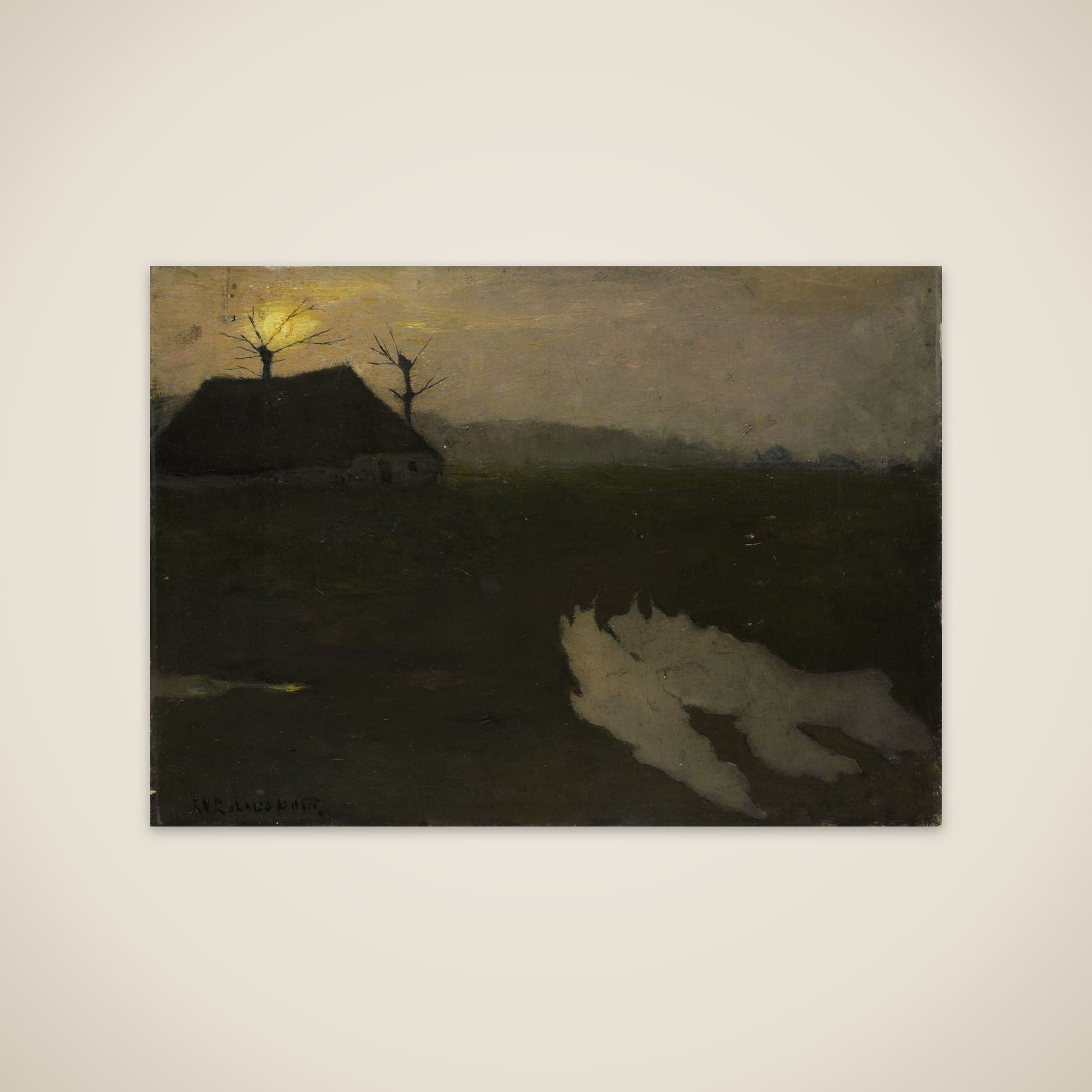 Landscape by Moonlight unframed print
