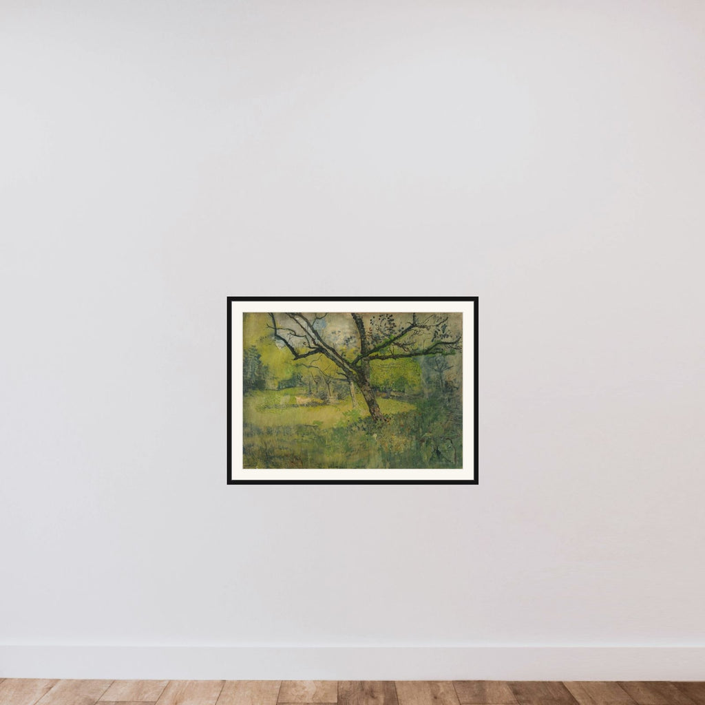 Orchard at Eemnes framed — shown to scale
