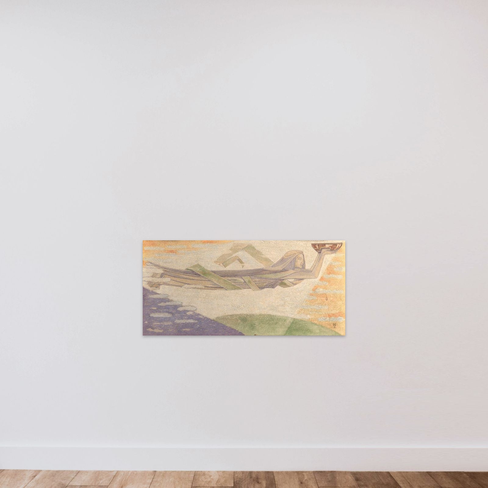 The Hours unframed — shown to scale
