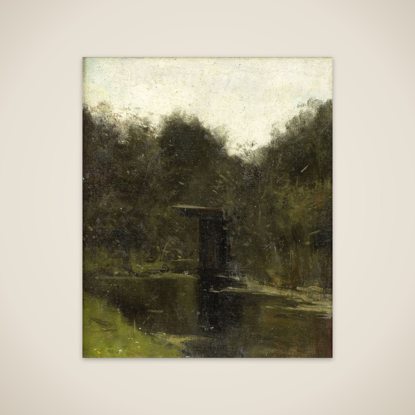 Corner of a Pond near Breukelen unframed print