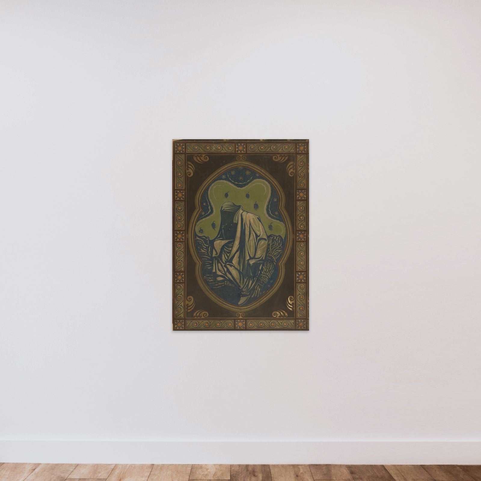 Night unframed — shown to scale