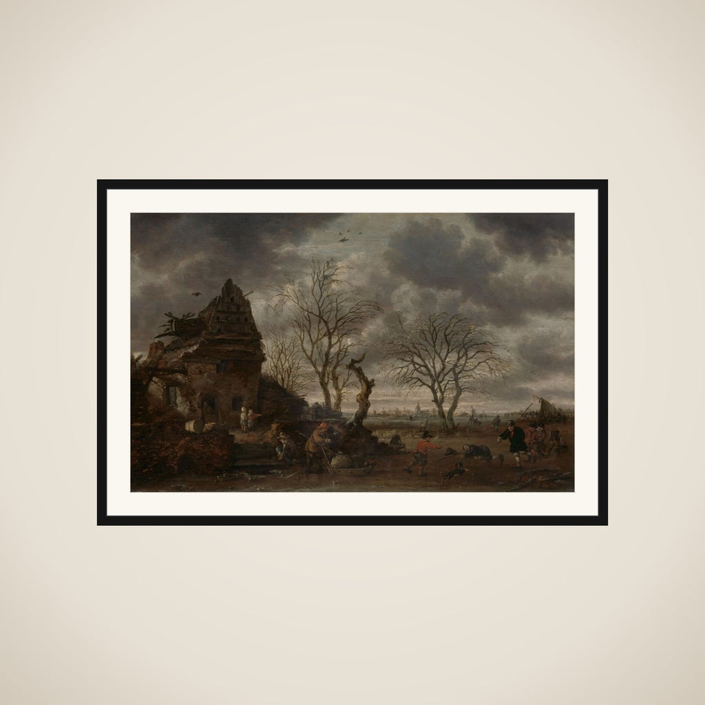 Winter scene framed