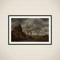 Winter scene framed