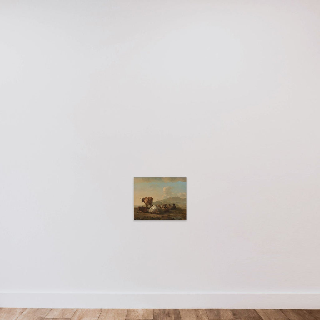 Resting herd unframed — shown to scale