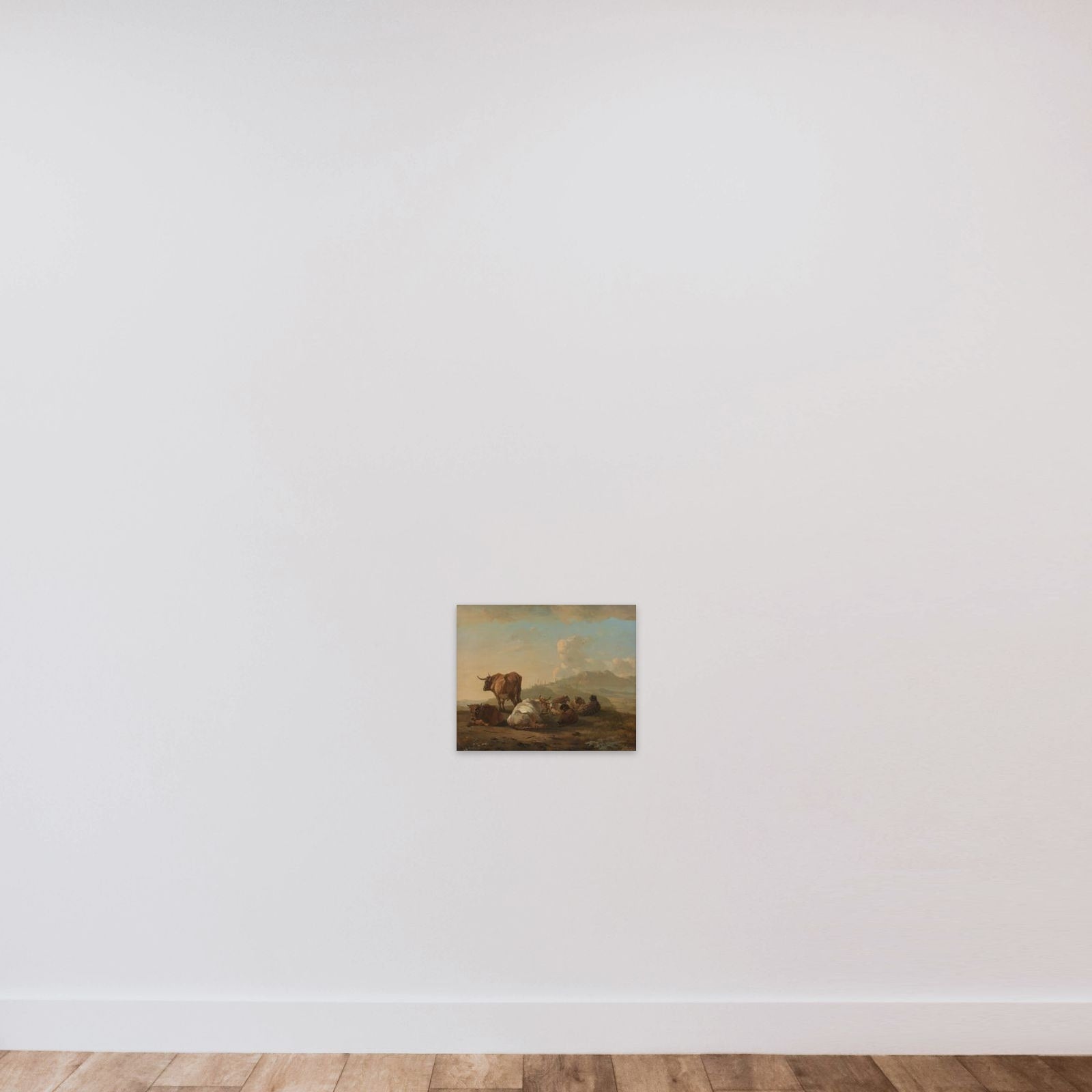 Resting herd unframed — shown to scale