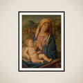 Virgin and Child framed