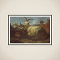 A Goatherd Watching his Animals framed