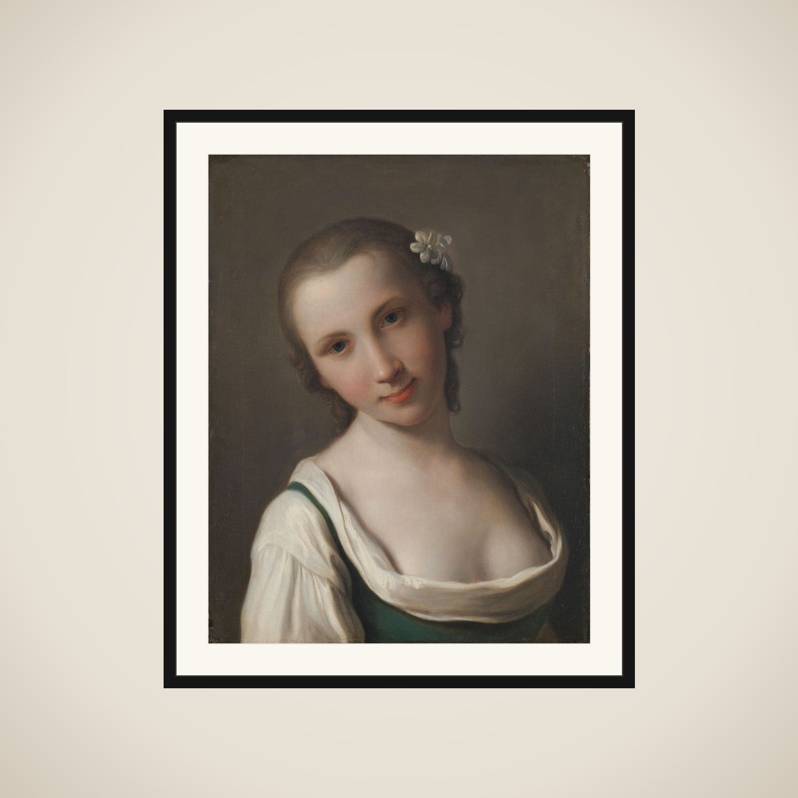 A young Woman framed