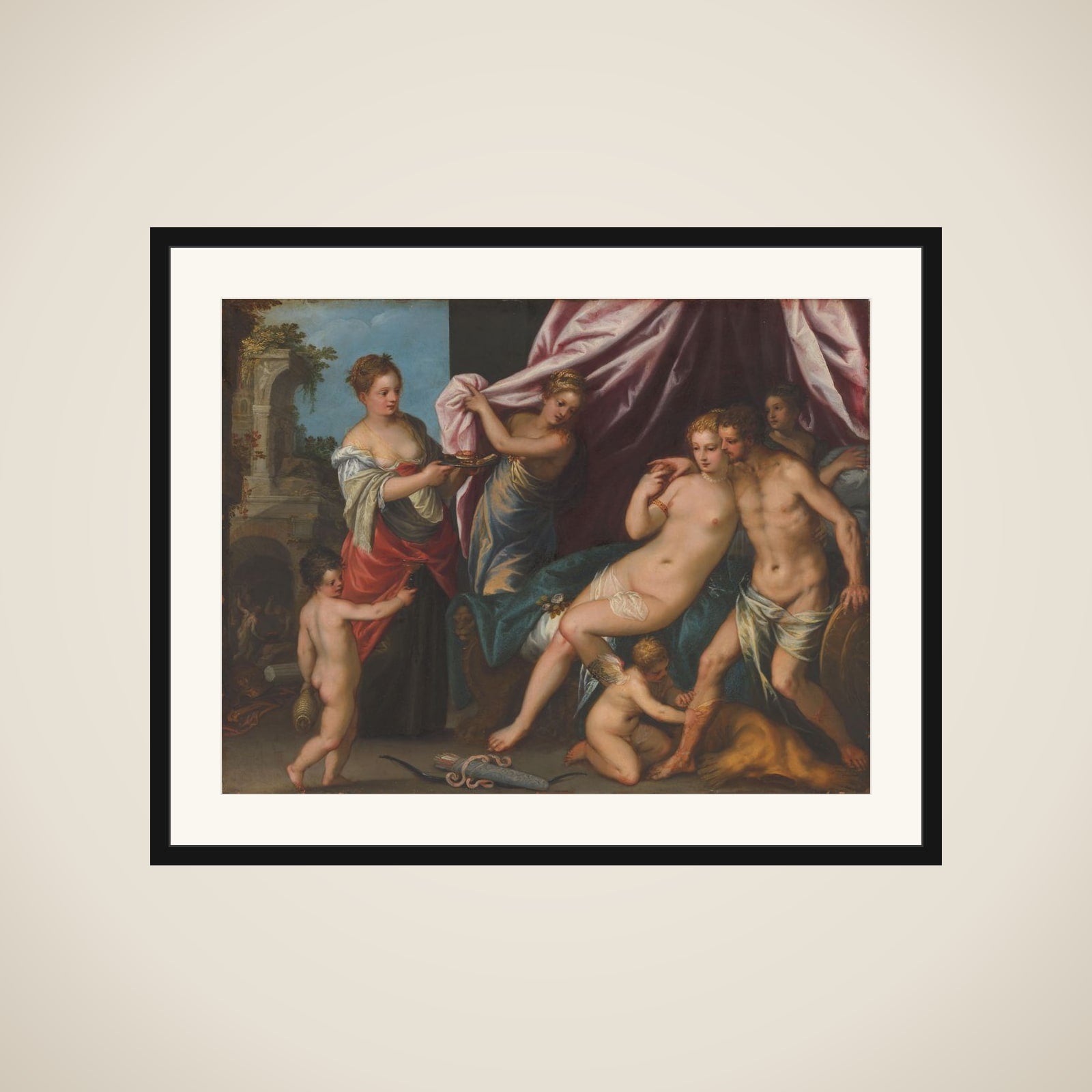Venus and Mars framed