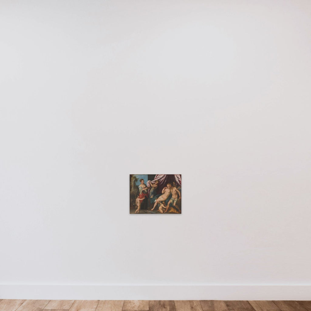 Venus and Mars unframed — shown to scale