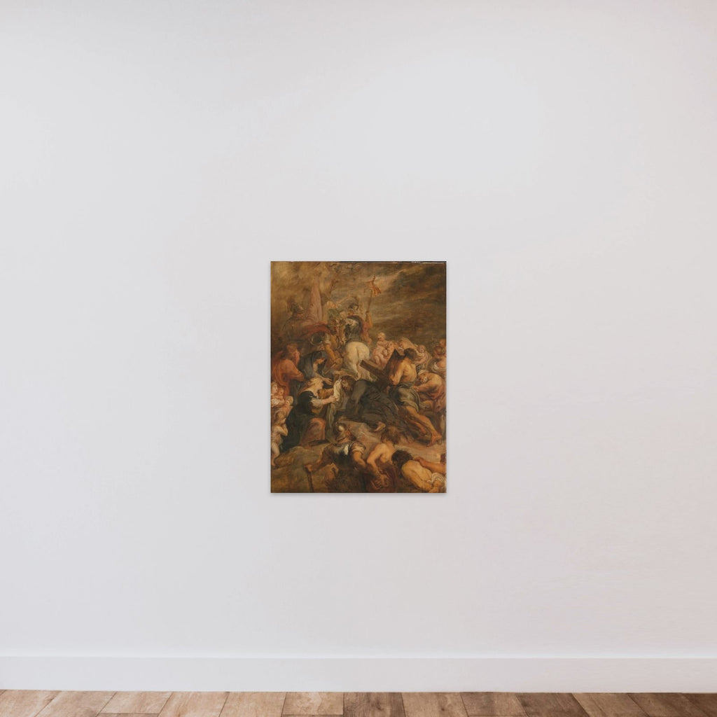 Christ on the Way to Calvary unframed — shown to scale