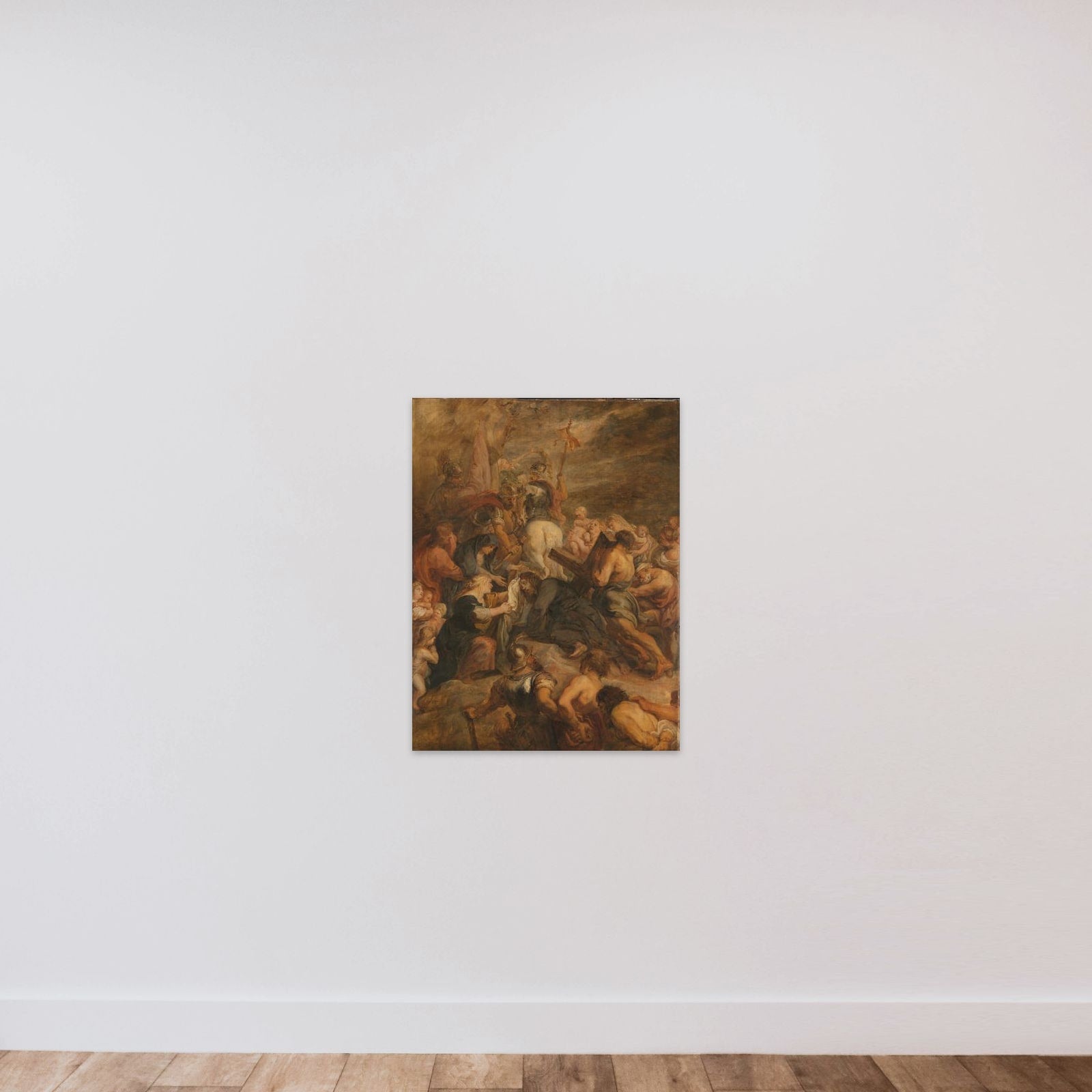 Christ on the Way to Calvary unframed — shown to scale