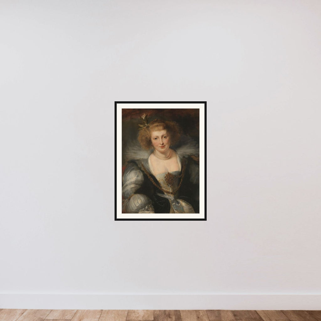 Portrait of Helena Fourment (1614-1673), the Artist’s Second Wife framed — shown to scale