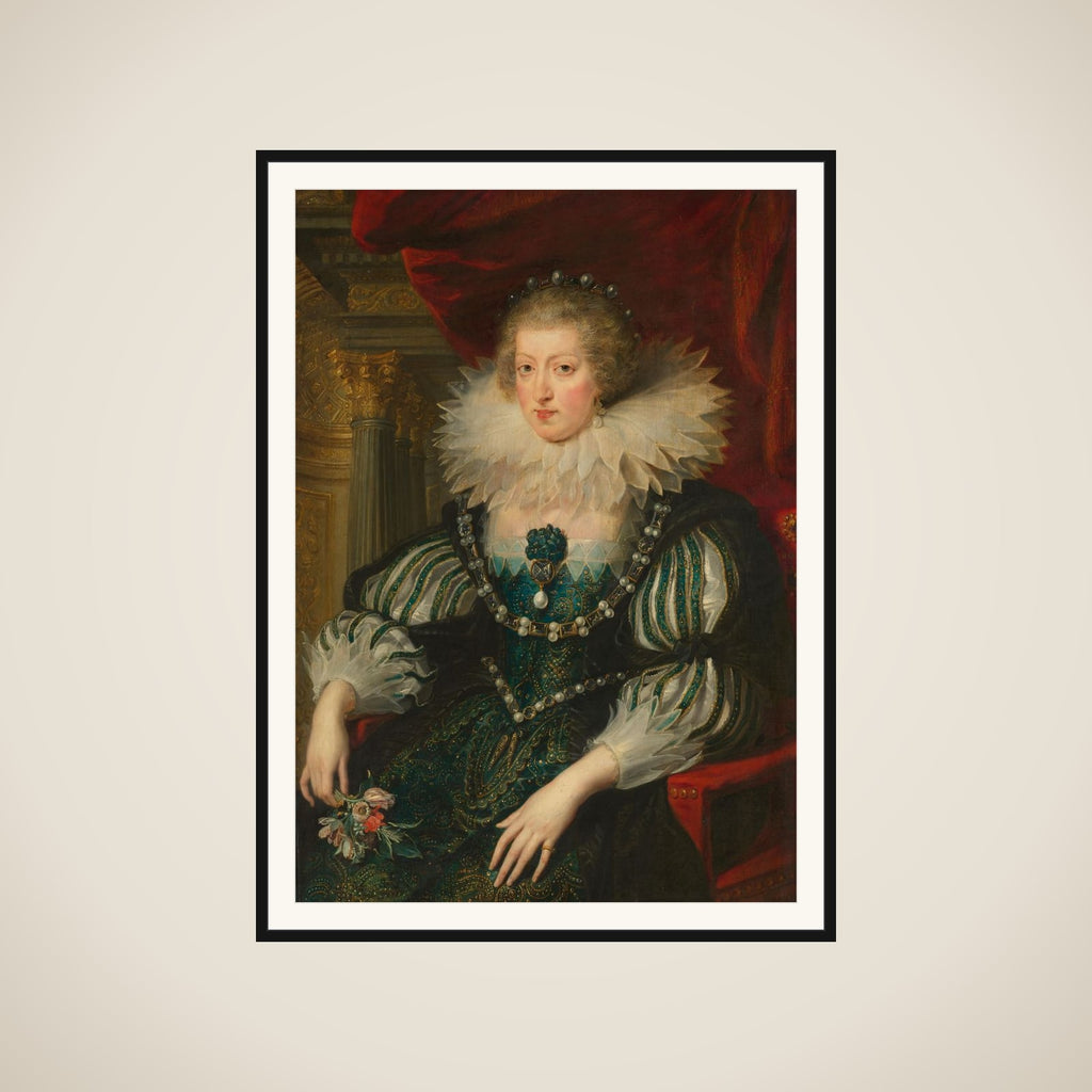 Portrait of Anne of Austria (1601-1666), Queen of France framed