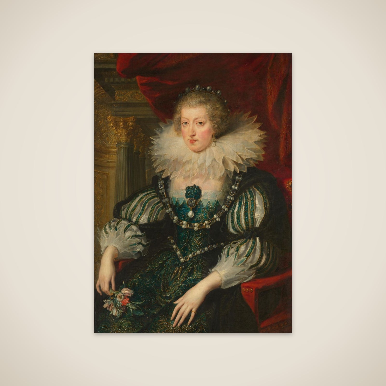 Portrait of Anne of Austria (1601-1666), Queen of France unframed print
