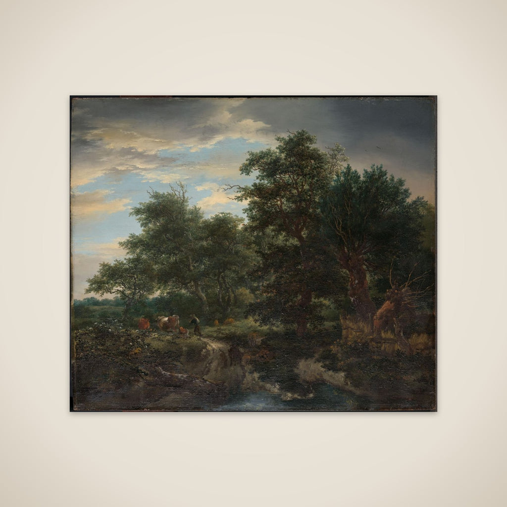 Forest scene unframed print