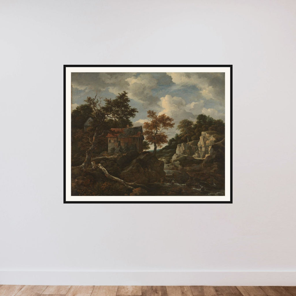 Rocky landscape framed — shown to scale