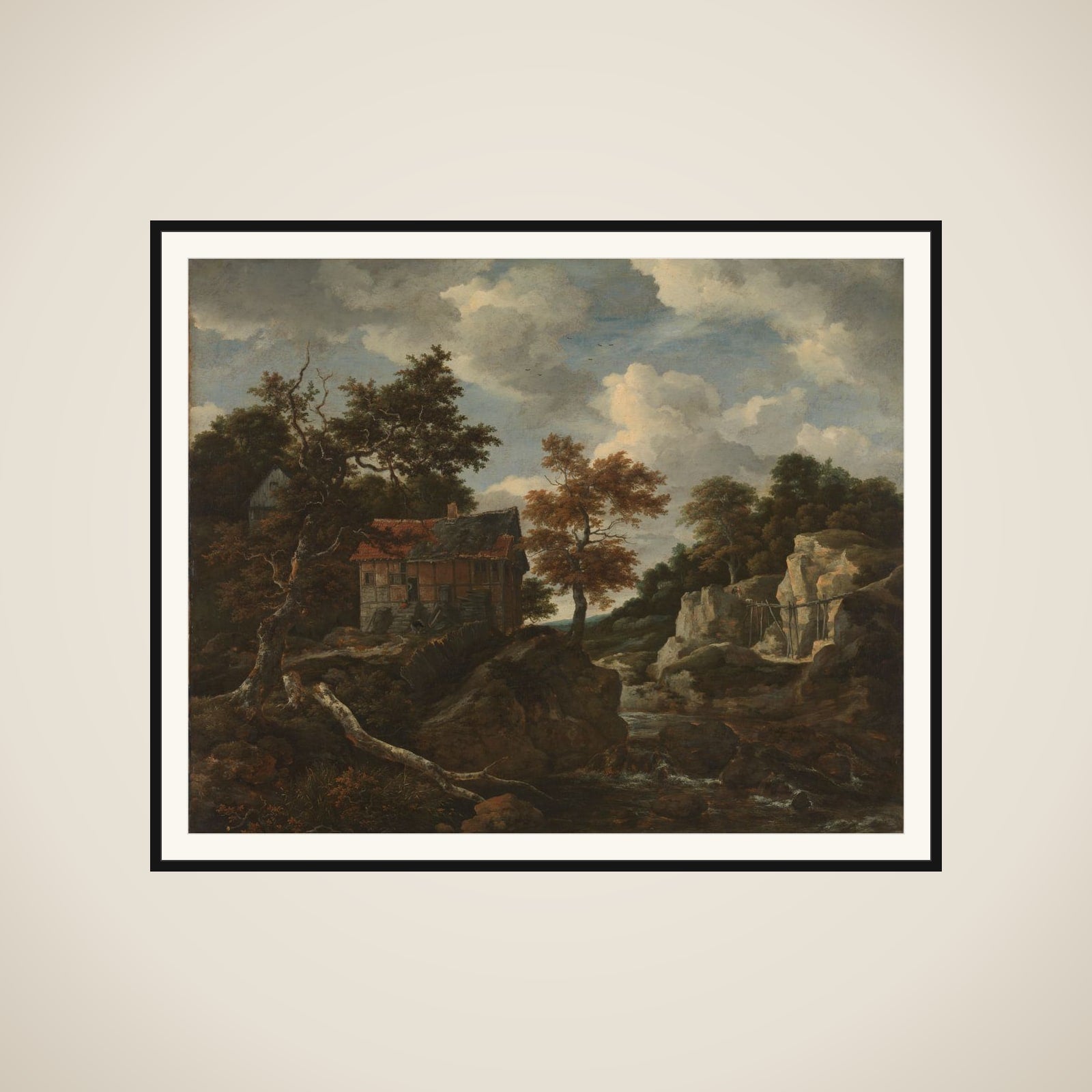 Rocky landscape framed