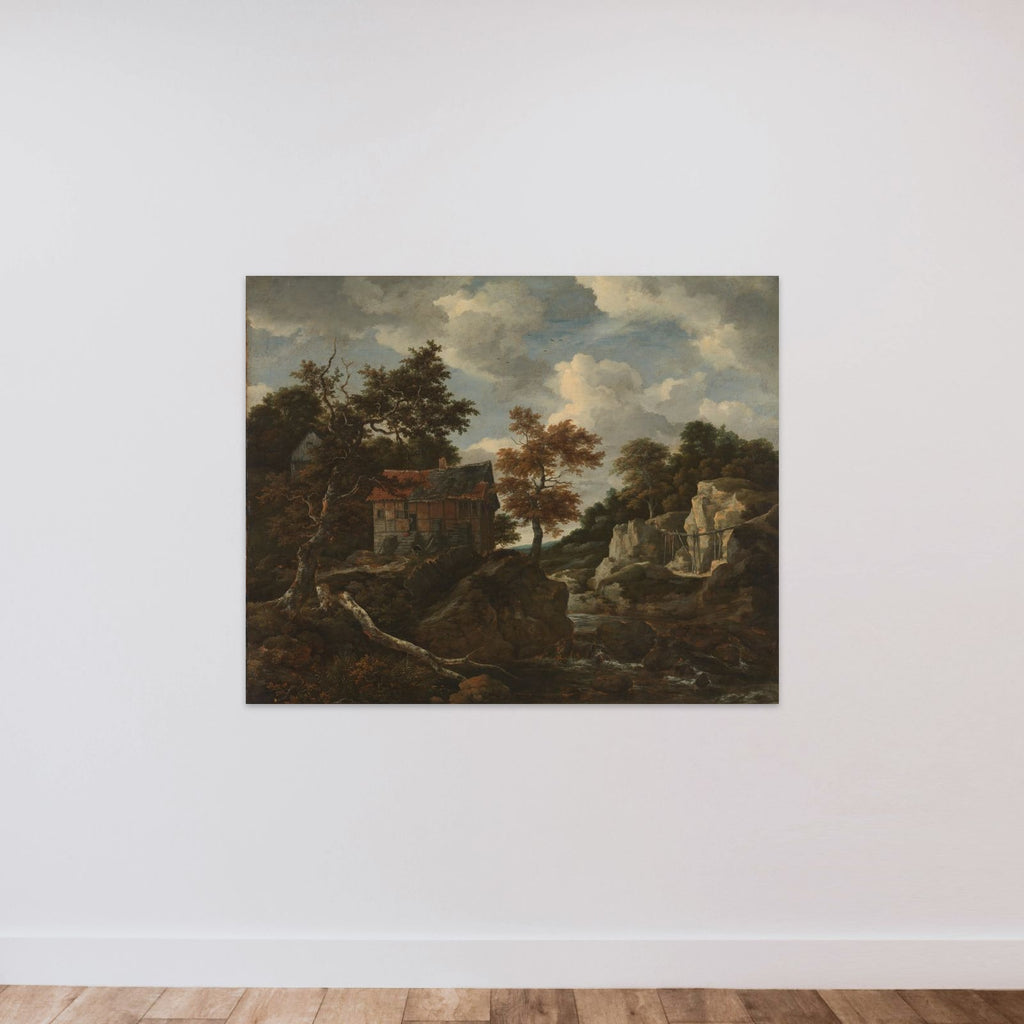 Rocky landscape unframed — shown to scale