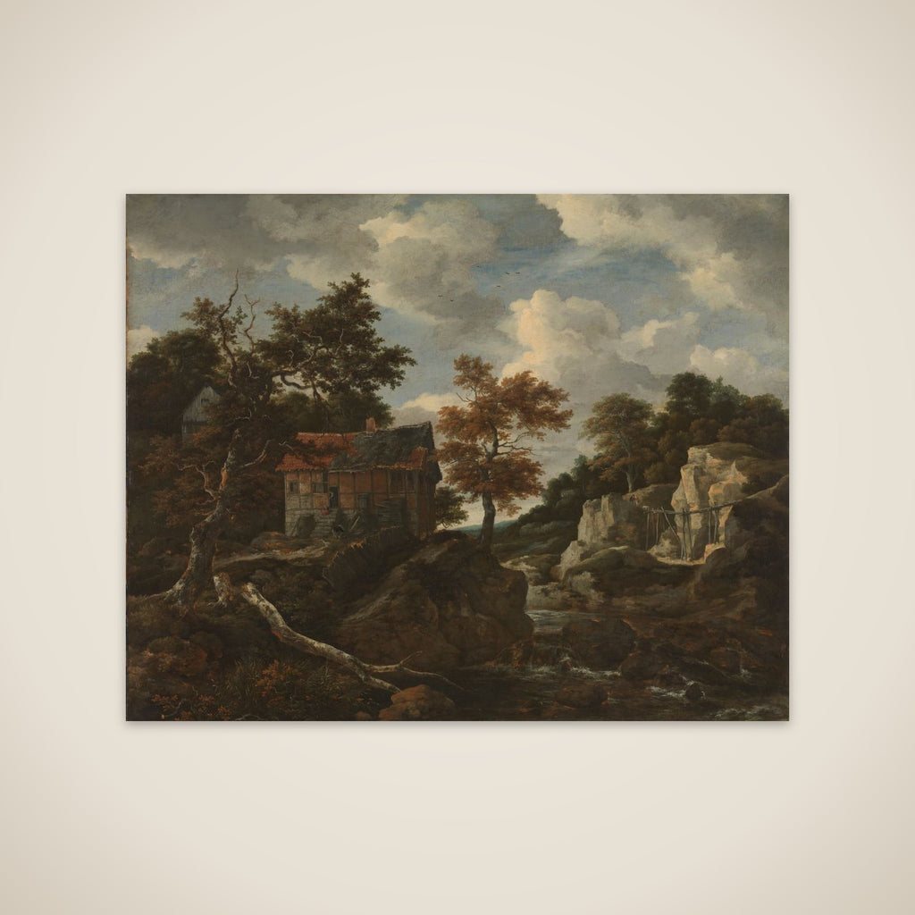 Rocky landscape unframed print