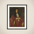 Portrait of Johannes Camprich van Cronefelt, Knight of the Order of St. Maurice and St. Lazarus, Imperial German Ambassador to The Hague framed