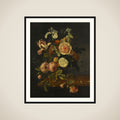 Still Life with Flowers framed