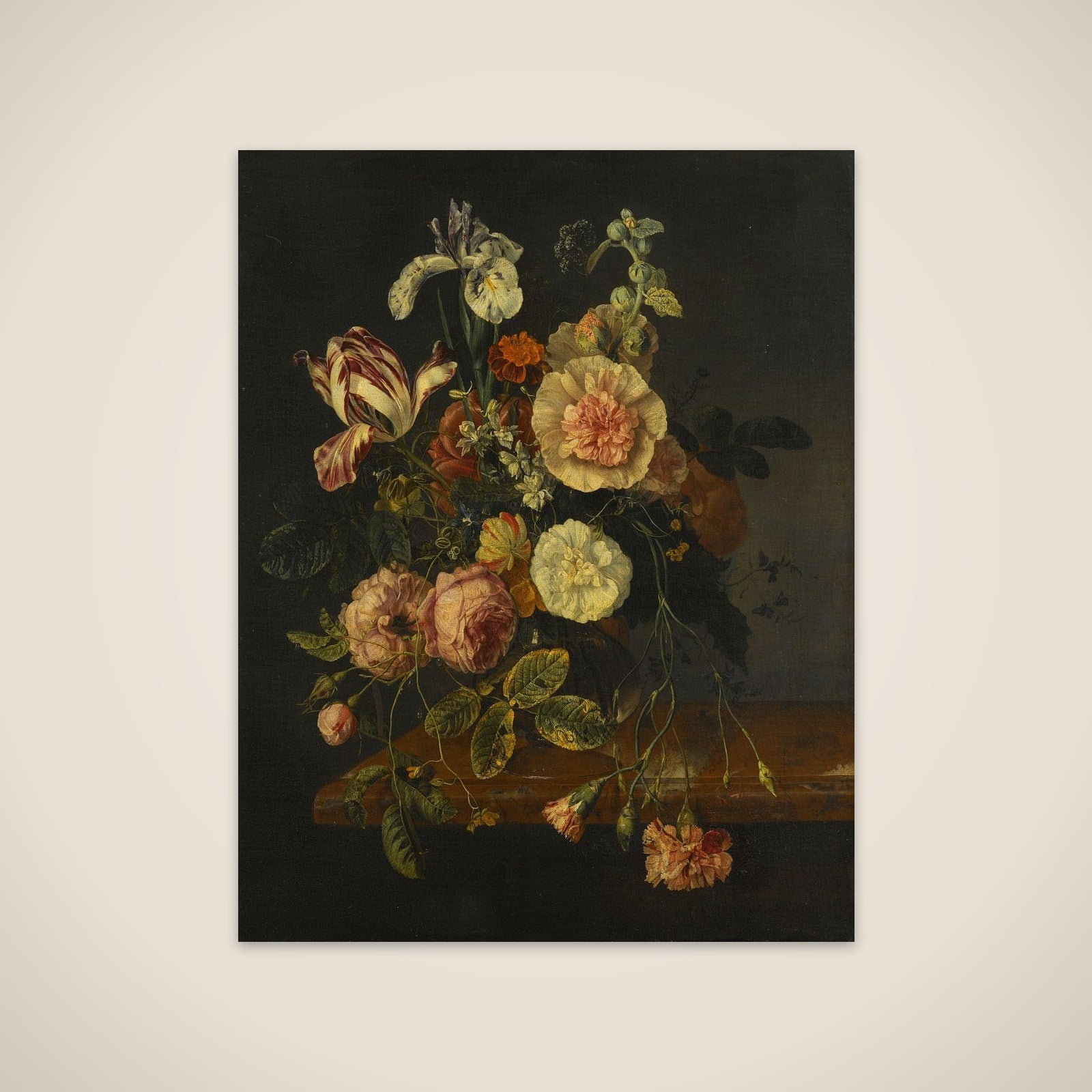 Still Life with Flowers unframed print