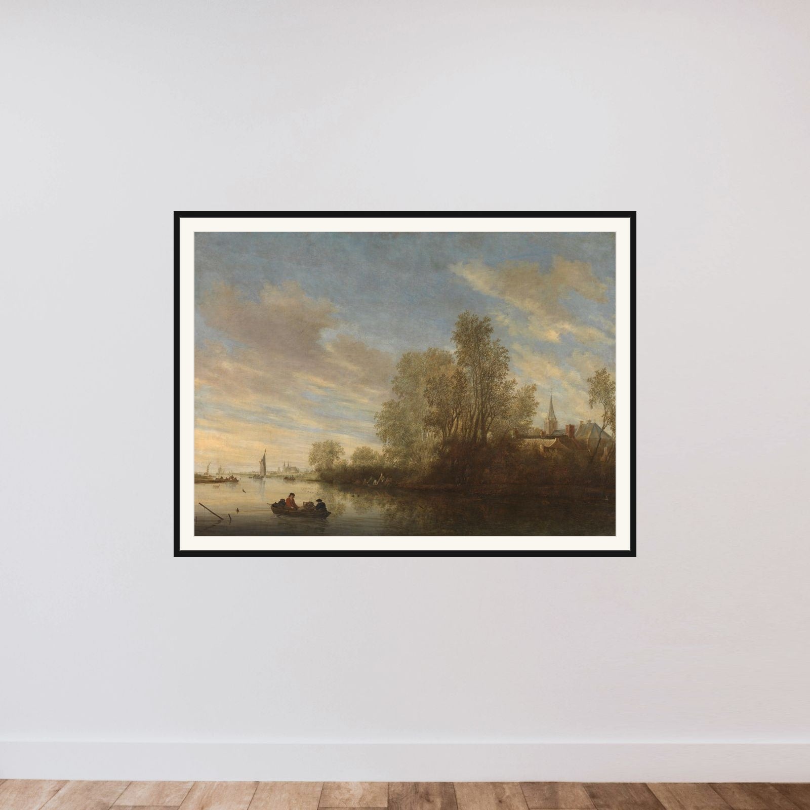 River View near Deventer framed — shown to scale