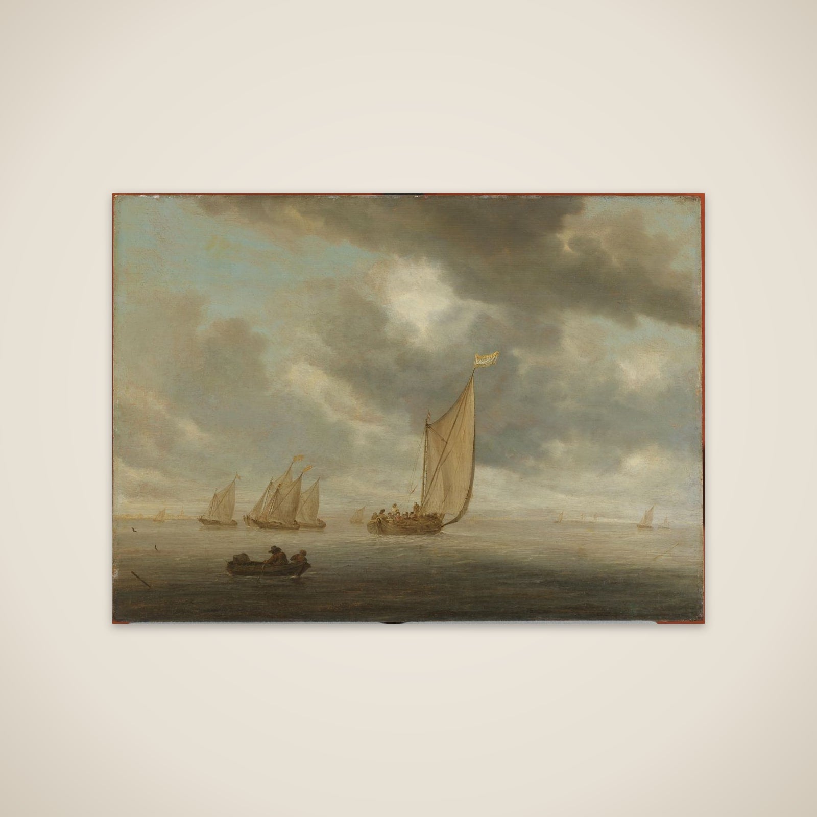Sailing Vessels on an Inland Body of Water unframed print
