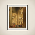 The Transept of the Mariakerk in Utrecht, Seen from the Northeast framed