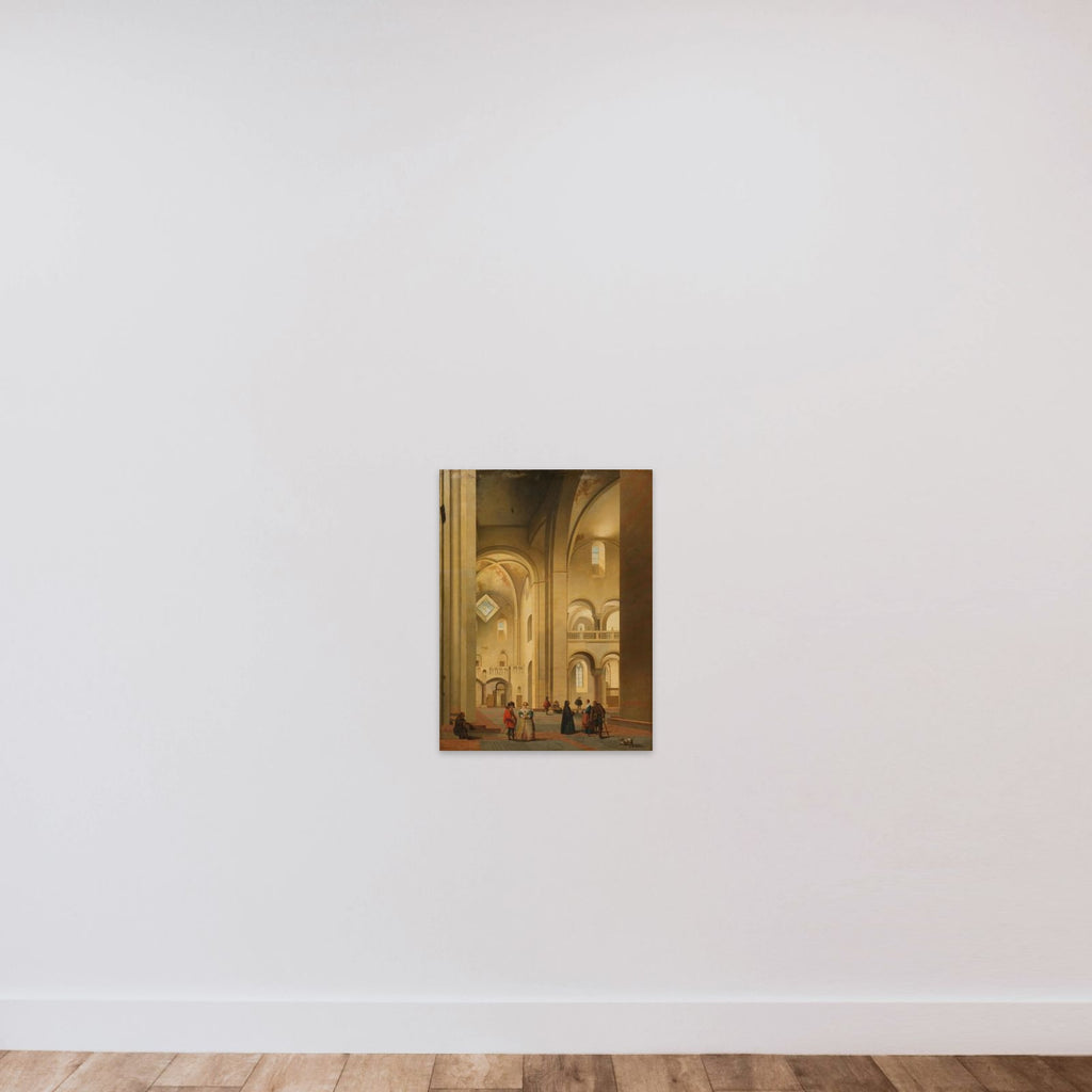 The Transept of the Mariakerk in Utrecht, Seen from the Northeast unframed — shown to scale