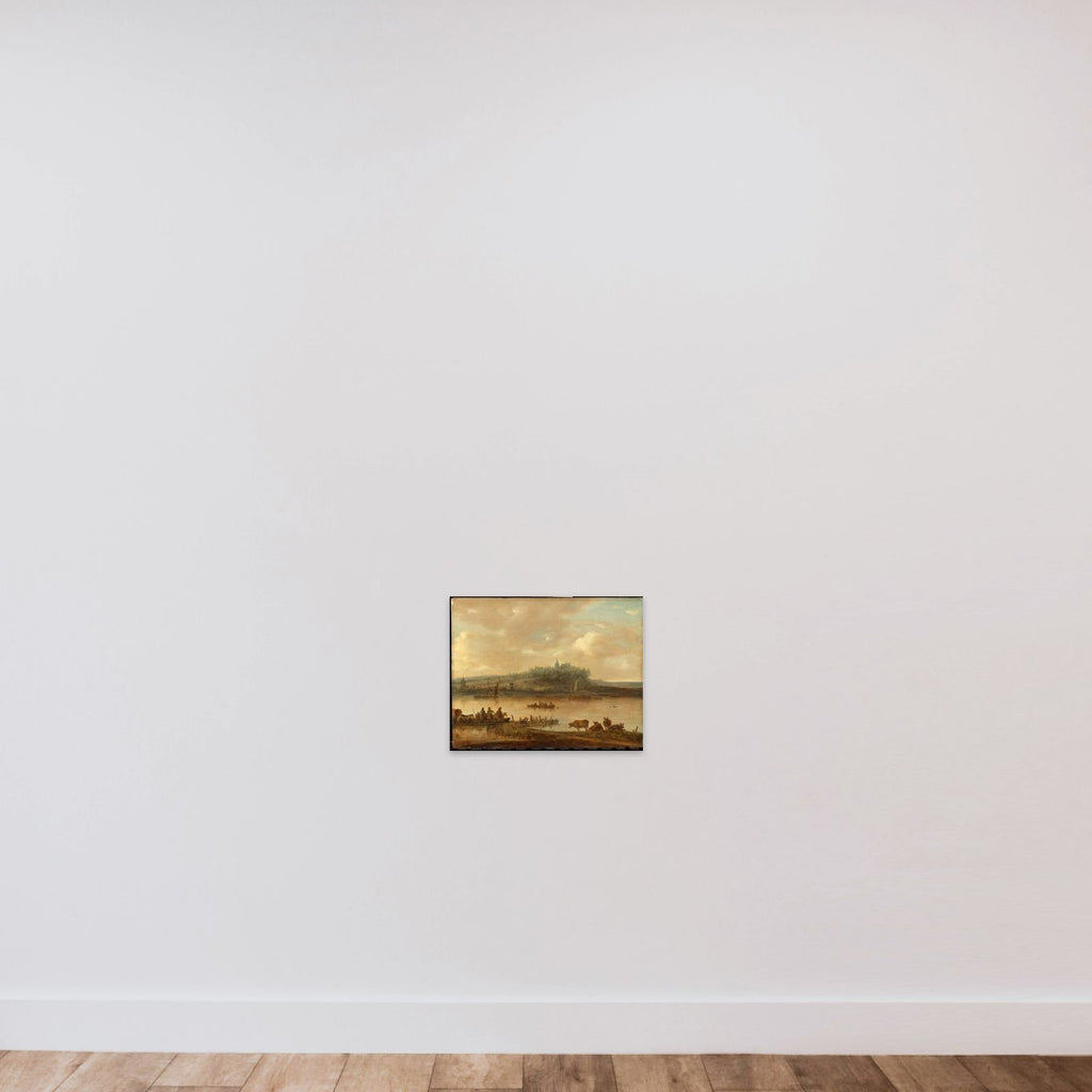 View of the Rhine and the Elterberg unframed — shown to scale