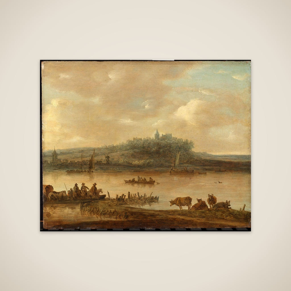 View of the Rhine and the Elterberg unframed print