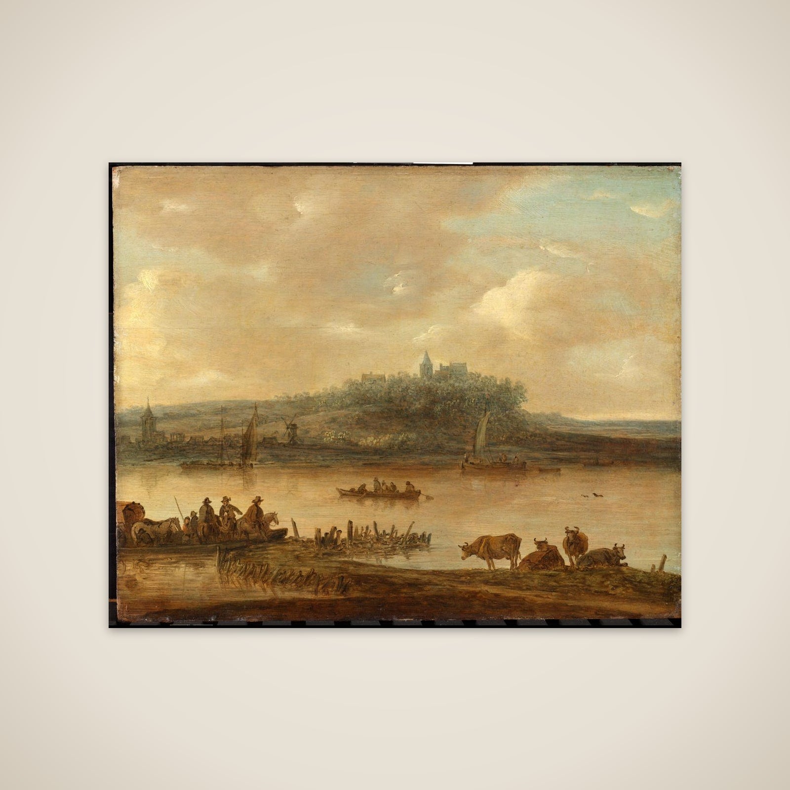 View of the Rhine and the Elterberg unframed print