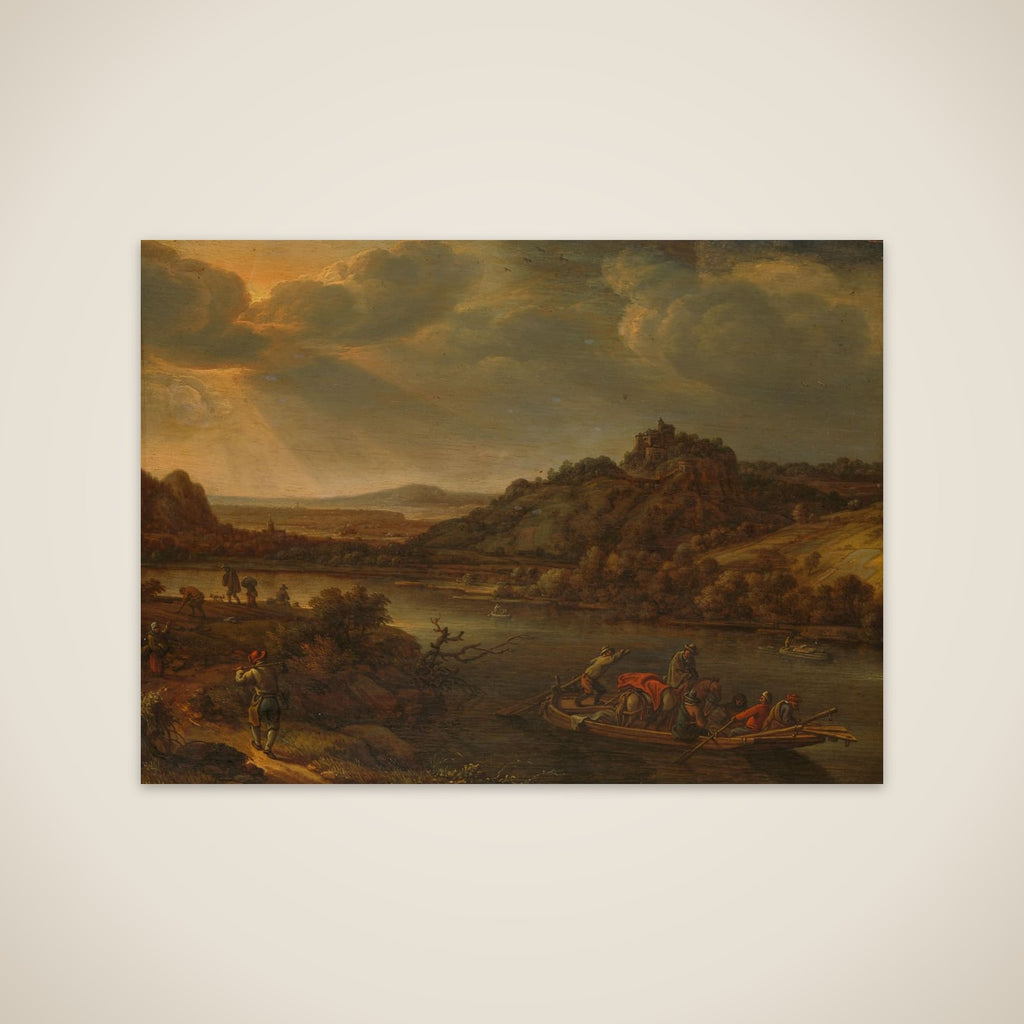 River View with Ferry unframed print
