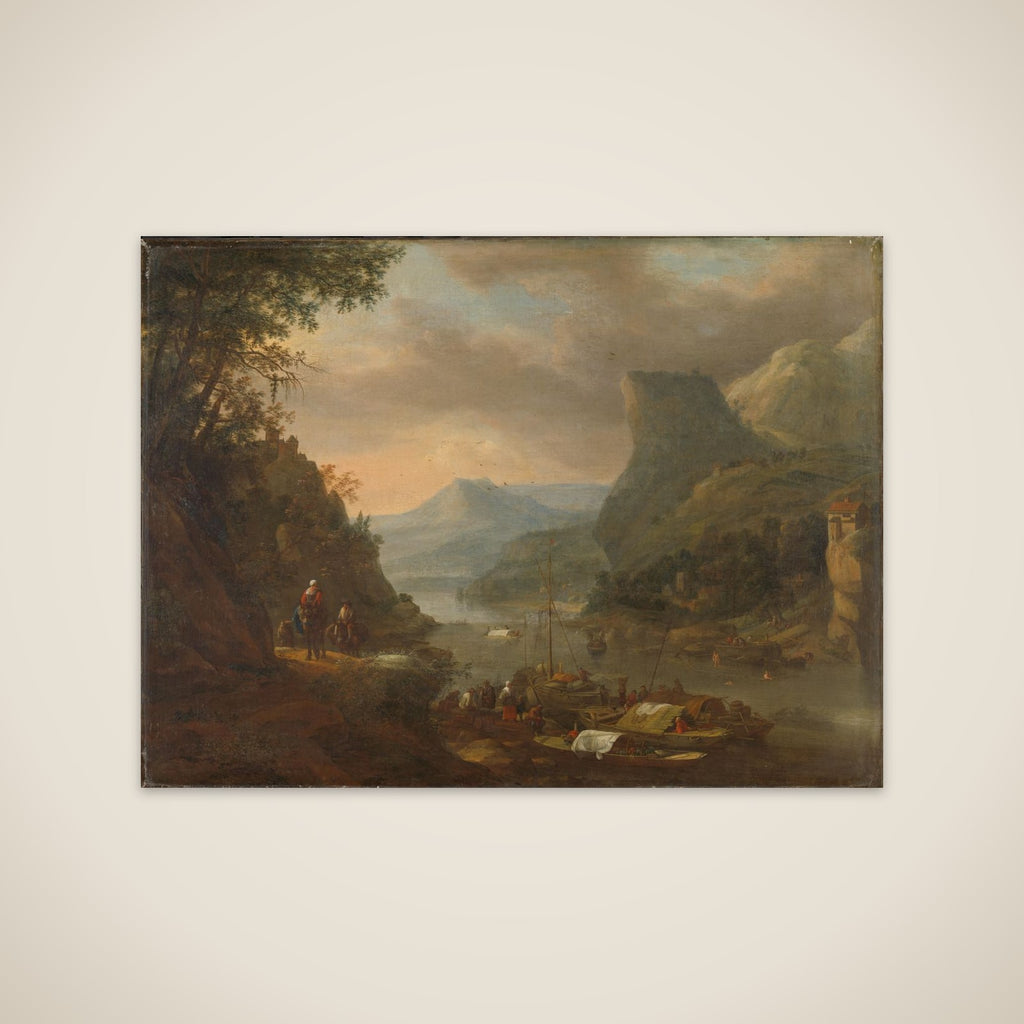 River View in a Mountainous Region unframed print