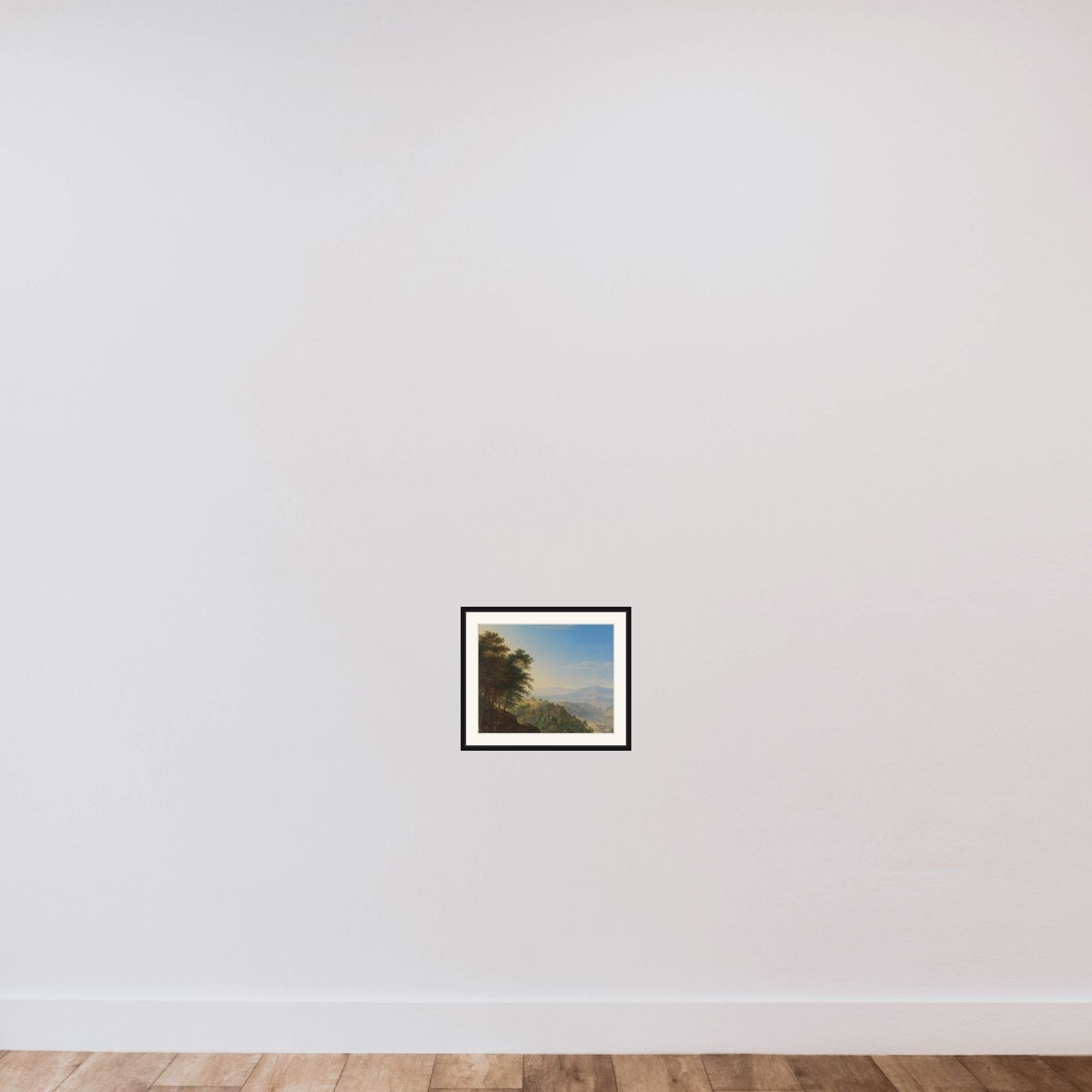 Rhine Landscape near Boppard framed — shown to scale