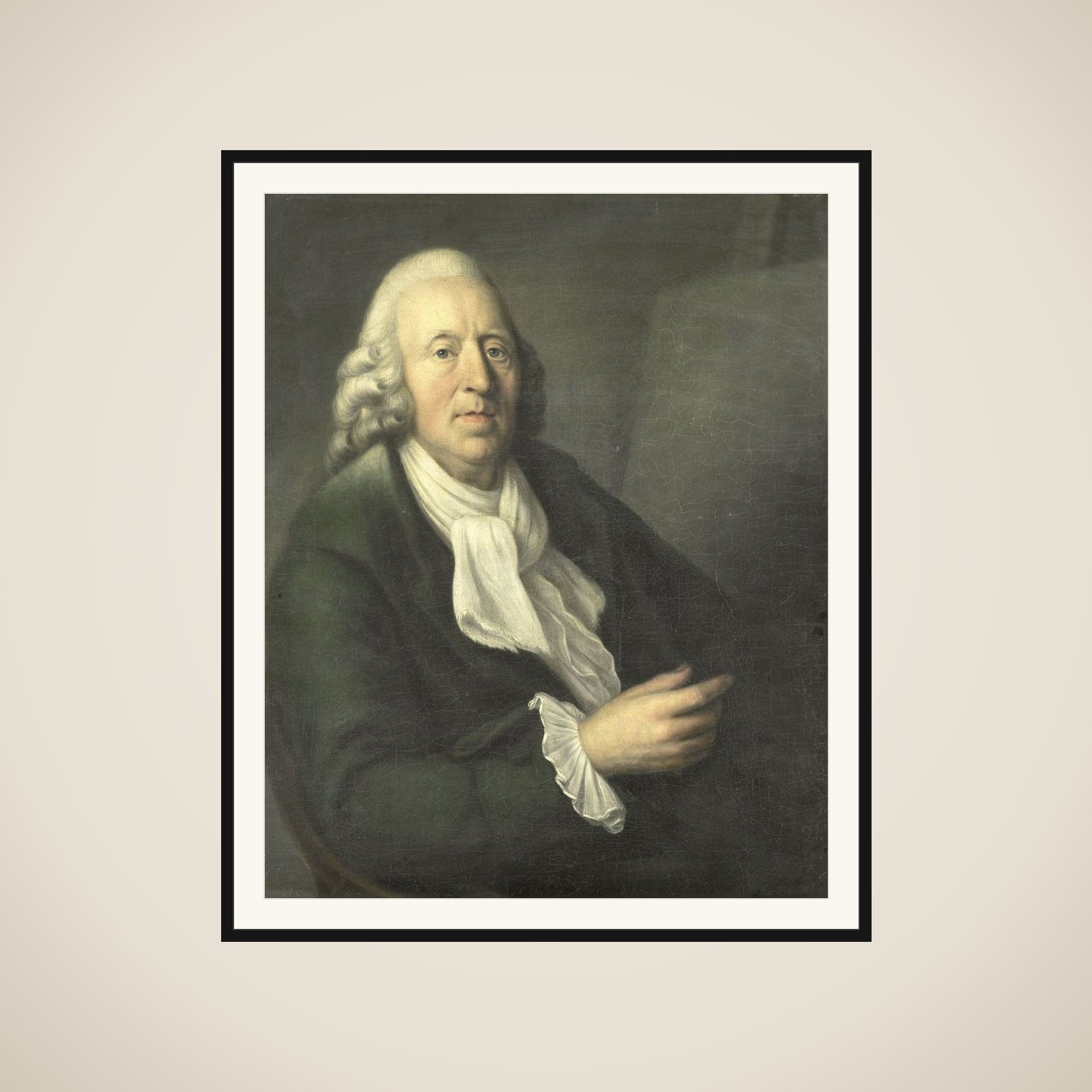 Self Portrait at approximately 60 years of age framed